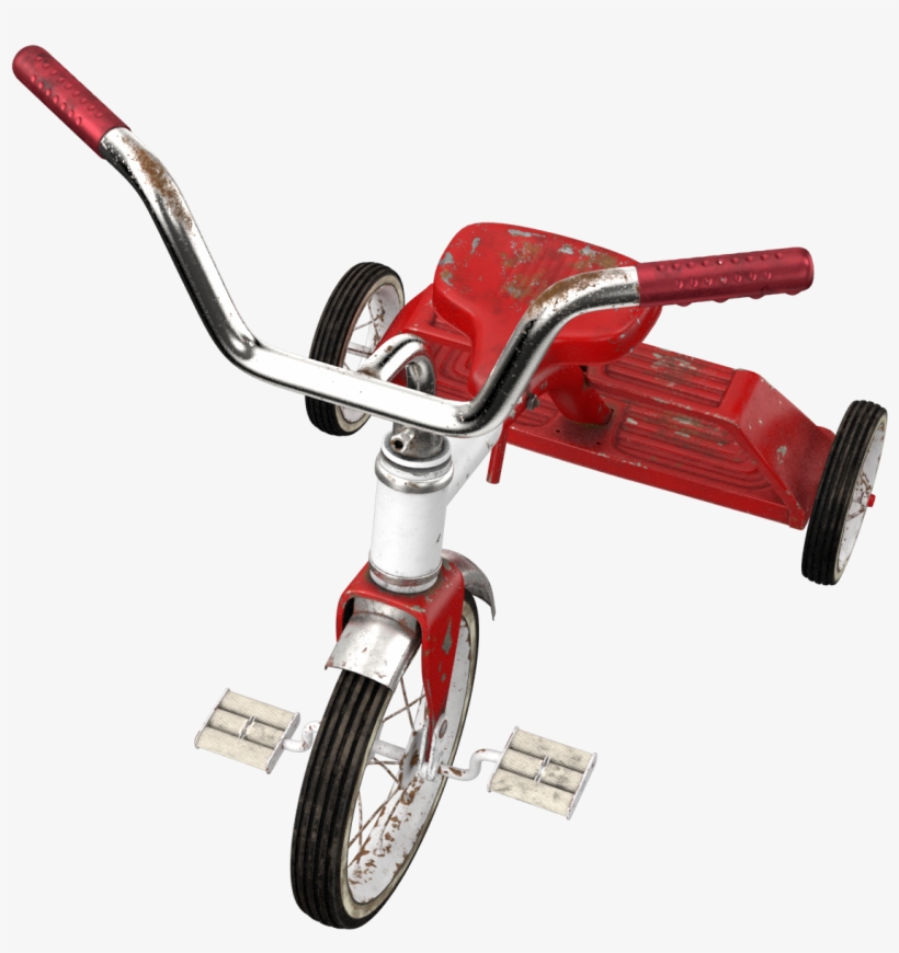 Dirty Vintage Tricycle Png Image - Tricycle, transparent png #891143