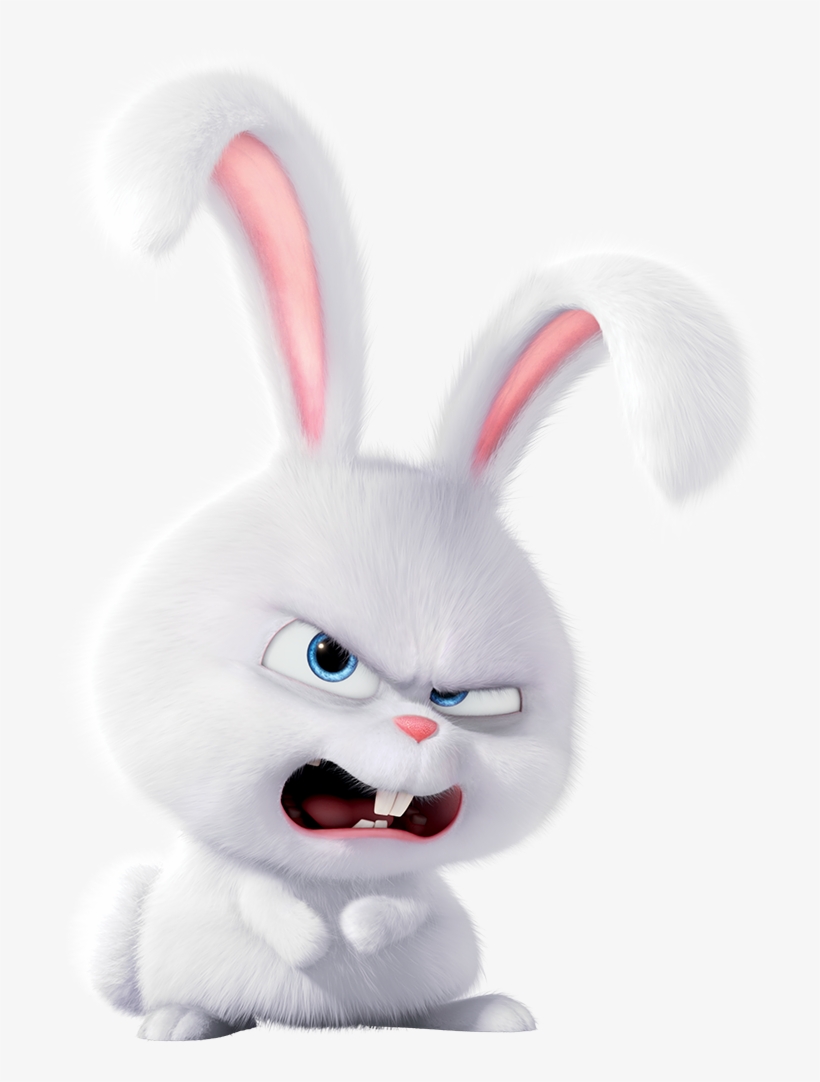 The Parody Wiki - Angry Bunny From Secret Life Of Pets, transparent png #891195