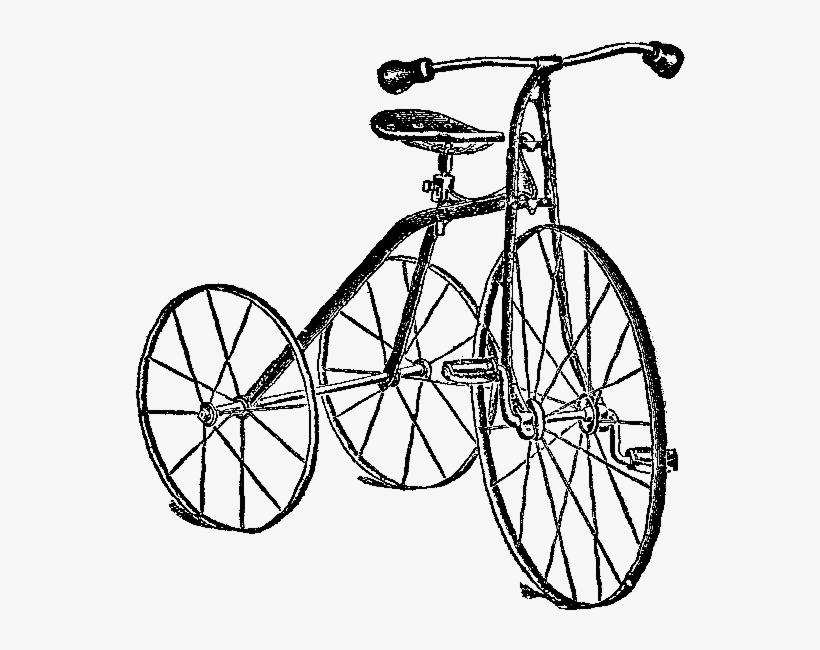 Free Tricycle Digital Stamp - Bicycle, transparent png #891565