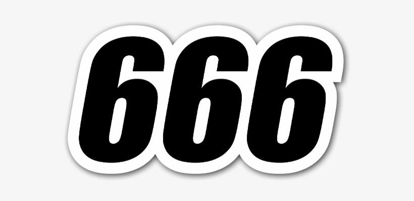 666 Sticker - Usb Flash Drive, transparent png #892219