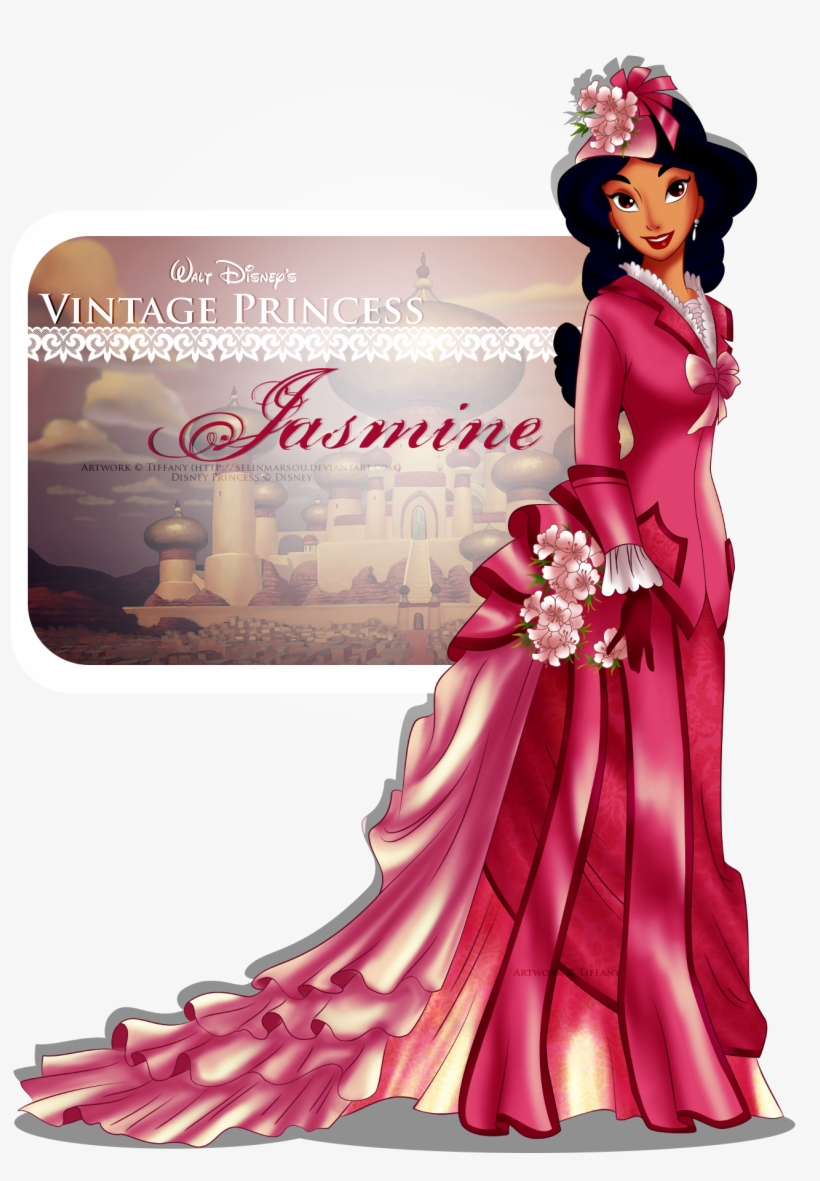 Vintage Princess Jasmine By Selinmarsou-d6w3bw3 - Princess Jasmine Vintage, transparent png #892578