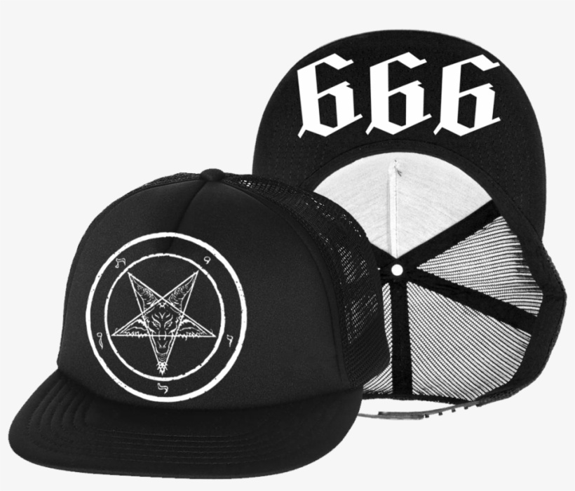 666 Mesh Snapback Hat - 666 Snapback, transparent png #892640