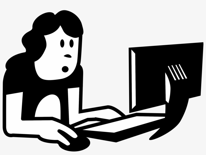 Upper Limb Disorders Explained - Using Laptop Clipart, transparent png #893006