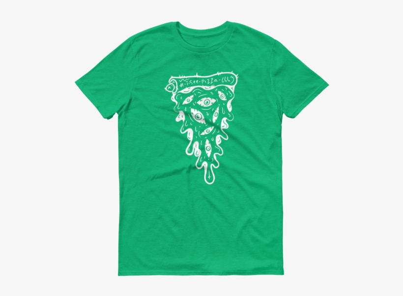 I See Pizza 666 Mono Tshirt - T-shirt, transparent png #893178