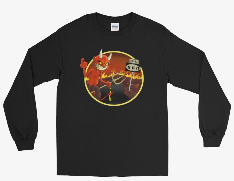 Route 666 Long Sleeve - You Can't Think And Hit, transparent png #893312