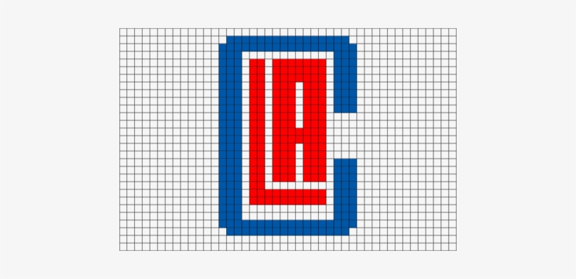 Nba Pixel Art - Clippers Logo Pixel Art, transparent png #893383