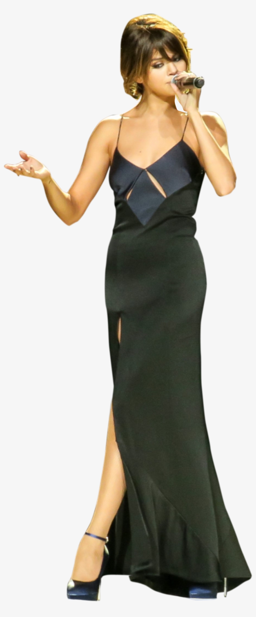 Selena Gomez Singing On Stage Png Image - Photo Shoot, transparent png #893699