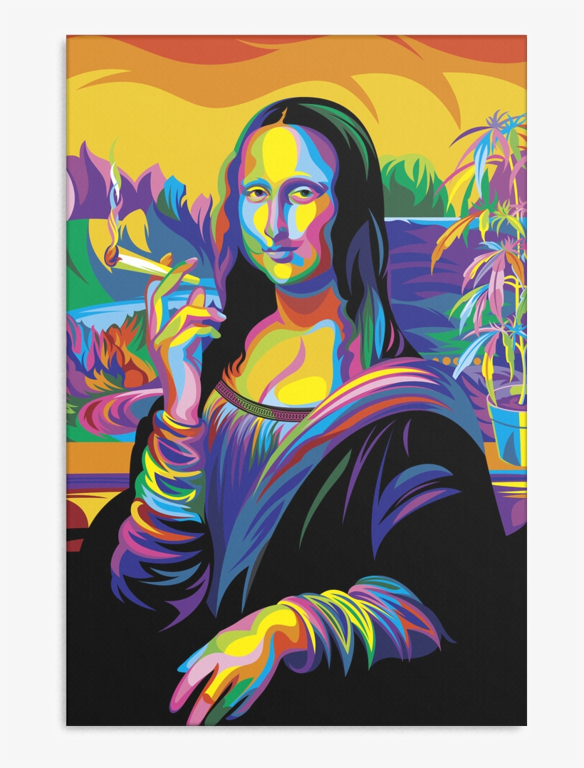 Canvas Wrap - Mona Lisa - Louvre, Mona Lisa, transparent png #893742