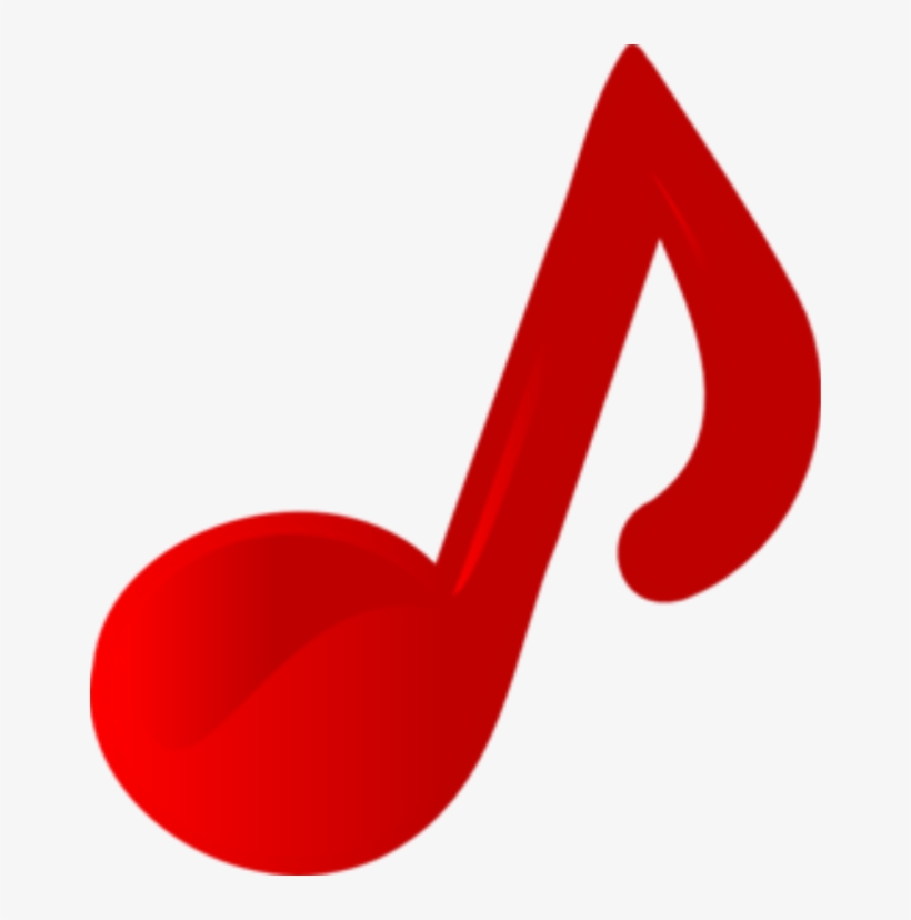 Note Red Images Clip - Red Music Note Png, transparent png #894170