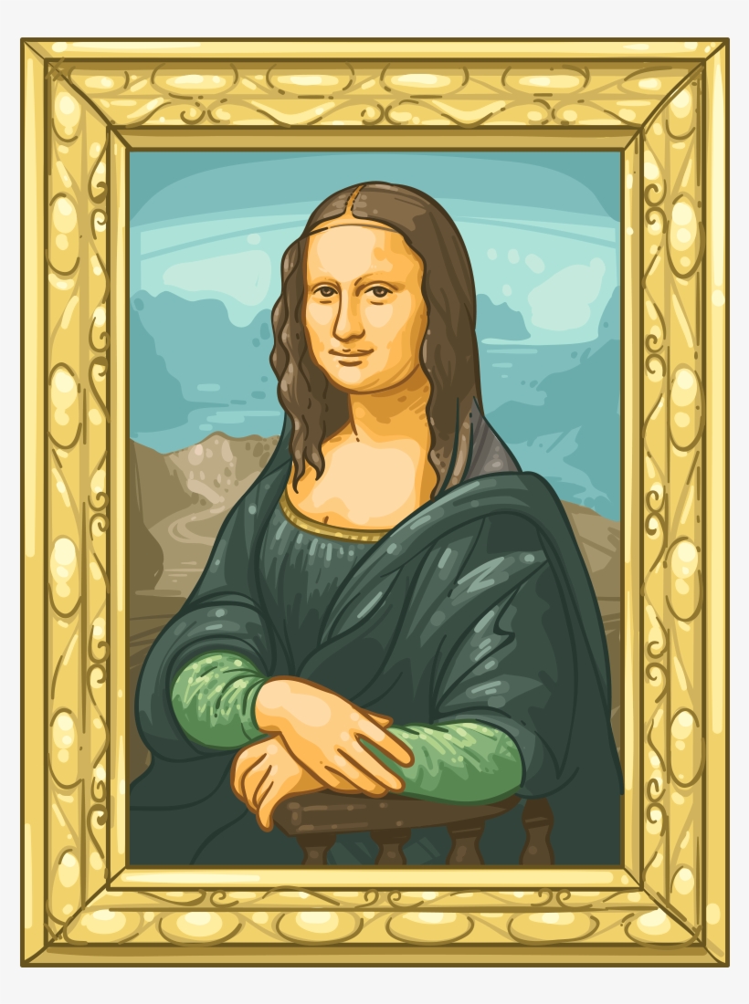 Mona Lisa - Picture Frame, transparent png #894326