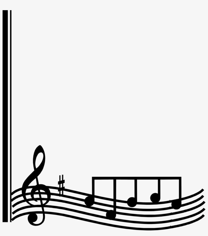 Music Notes - Music Clip Art Free Borders, transparent png #894485