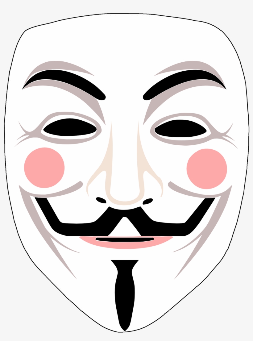 Imprime Tu Propia Máscara De Anonymous - Mascara De Anonymous Png, transparent png #894505