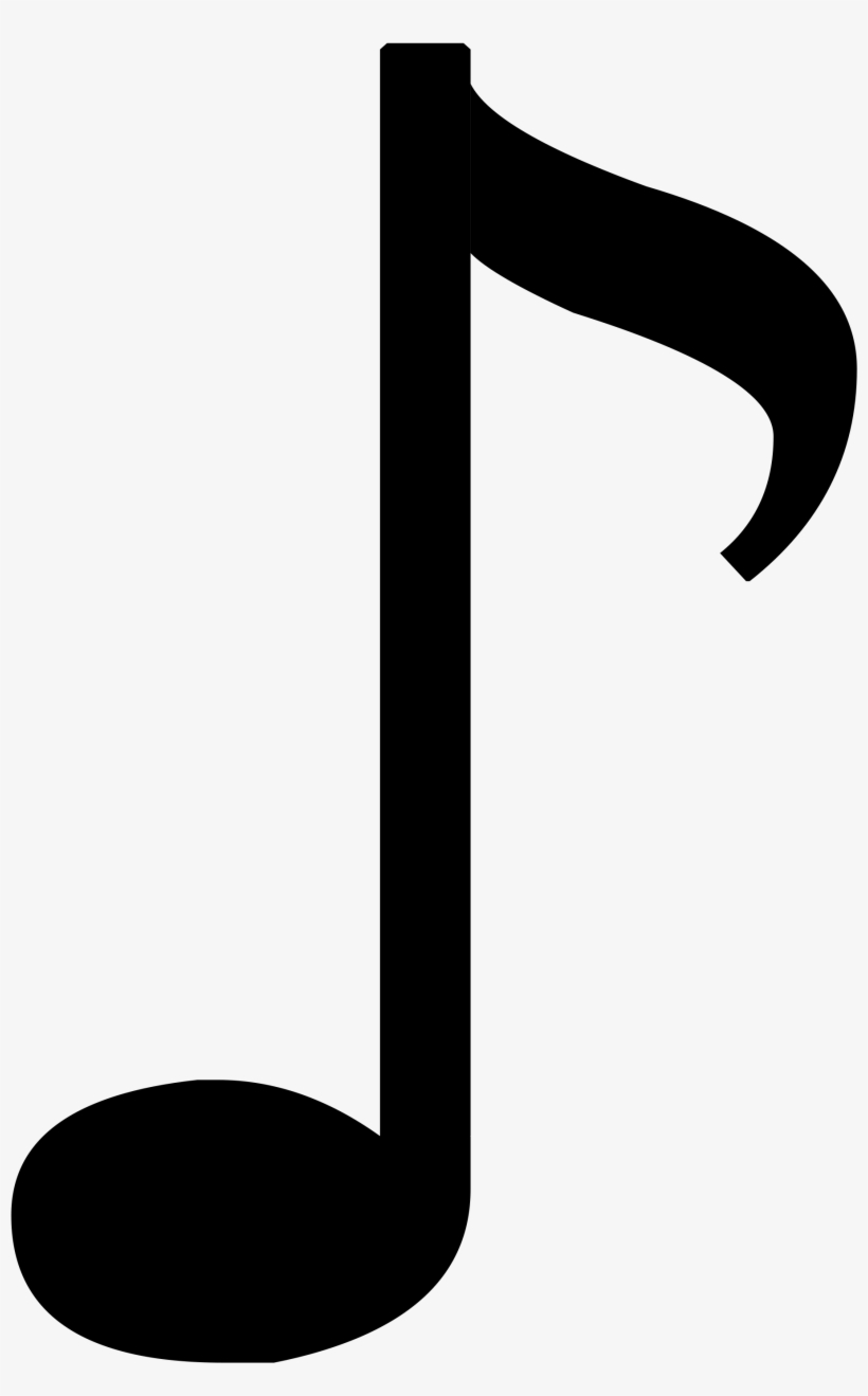 Music Notes Clipart Quavers - 1 8 Music Note, transparent png #894750