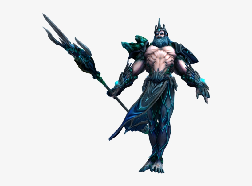 Smite Renders Poseidon Secondary By Kaiology-d9covfd - Transparent Poseidon, transparent png #895618