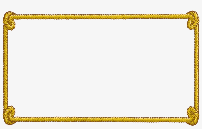 Rope Clipart Rectangular Rope Border Png Free Transparent PNG
