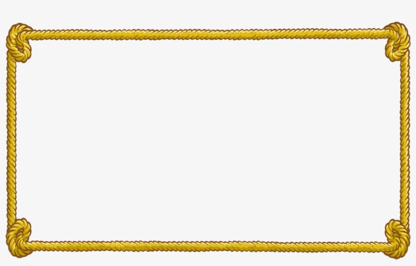 Rope Clipart Rectangular - Rope Border Png - Free Transparent PNG