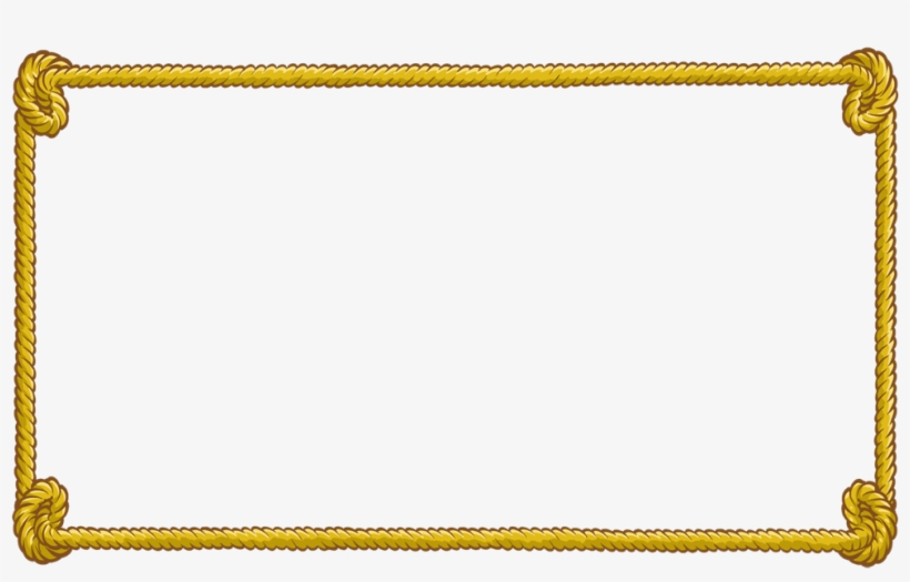 Rope Clipart Rectangular - Rope Border Png, transparent png #895722