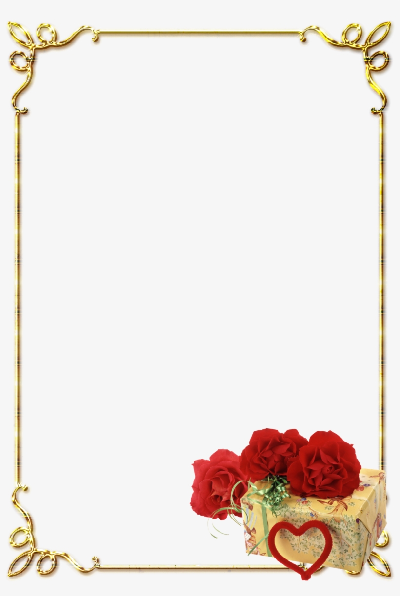 Download Page Border Design Clipart Borders And Frames - Bordas Rosas Vermelhas Png, transparent png #895910