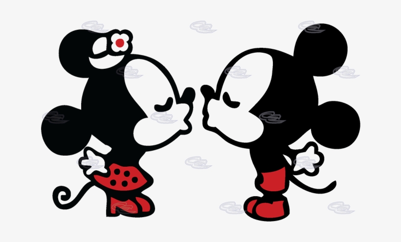 Kissing Couple Source - Mickey Mouse Y Minnie, transparent png #896001