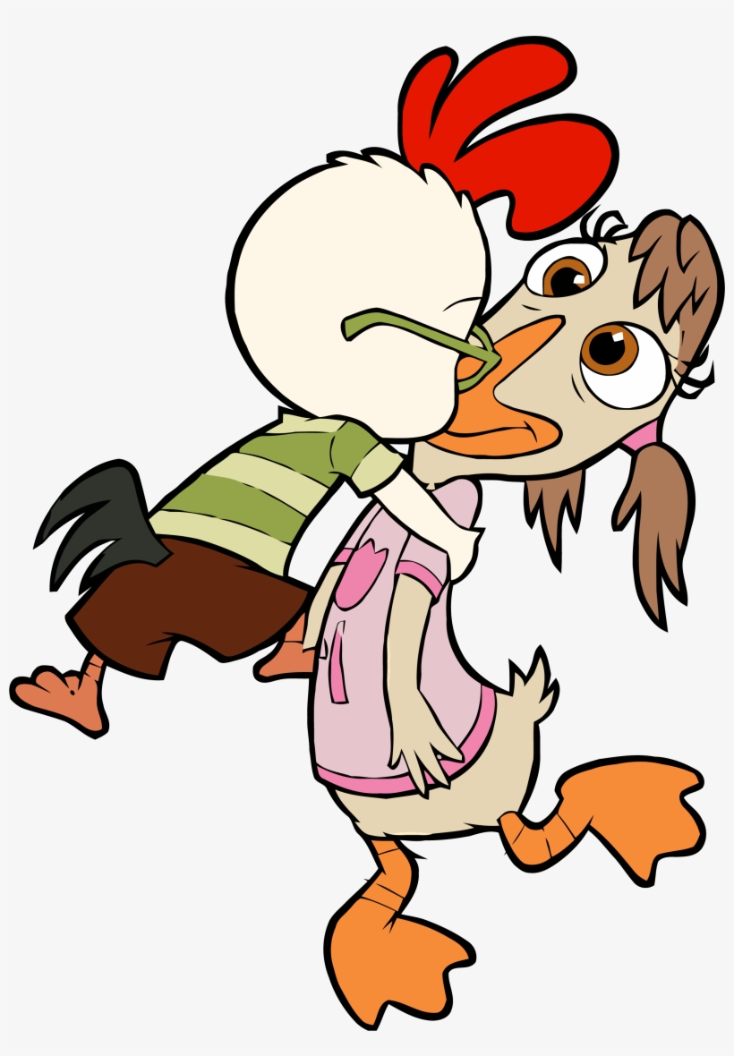 Chicken Little Abby Mallard Kiss Clipart Png - Chicken Little Abby Cluck, transparent png #896006