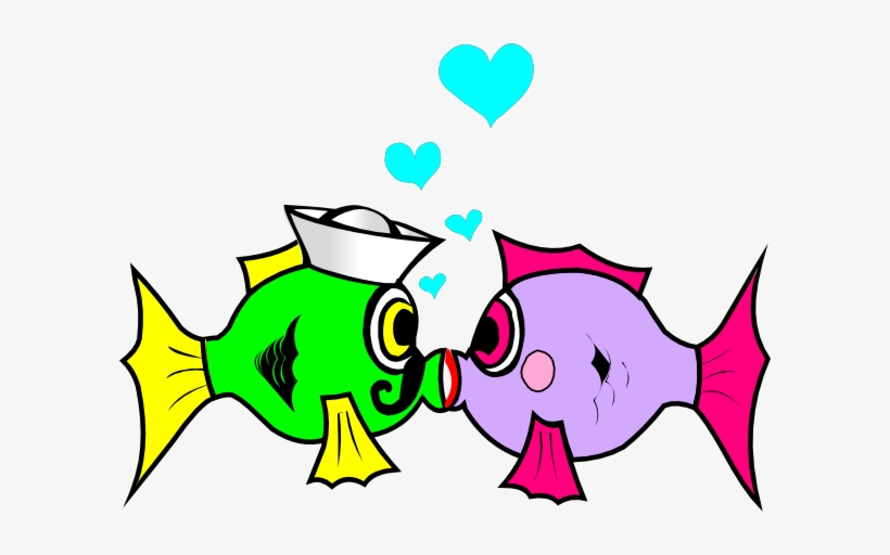 Kissing Fish Clip Art, transparent png #896732