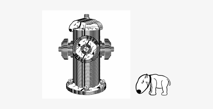 Dog Fire Hydrant Splash Water Dog Dog Dog - Quotmy Thoughts Exactlyquot Dog Lifting Leg On Fire, transparent png #897053