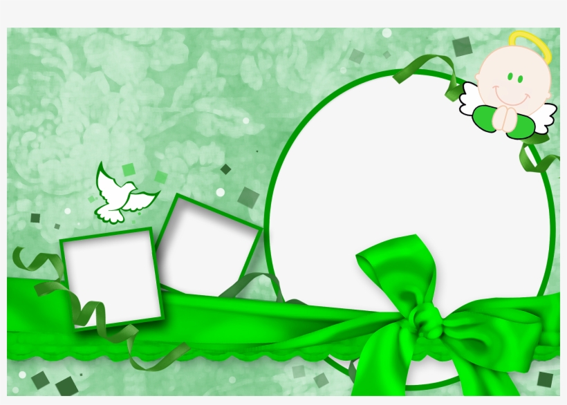 Green Ribbon Download - Ribbon Design For Christening, transparent png #897260