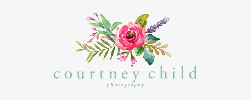 Courtney Child Photography Logo - Flores Acuarela Png, transparent png #897940