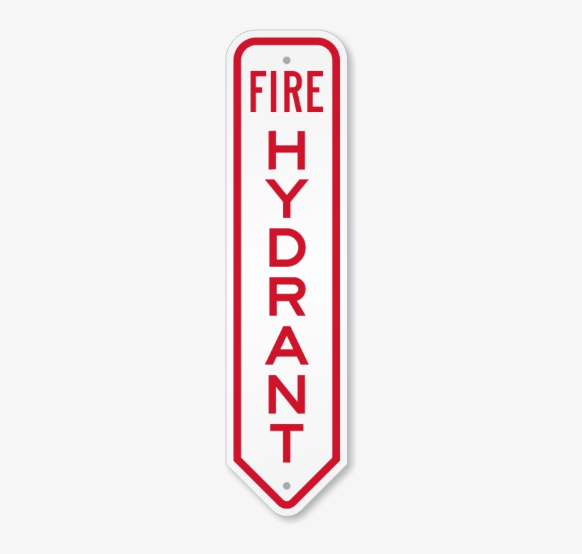 Fire Hydrant Sign - Carmine, transparent png #898106