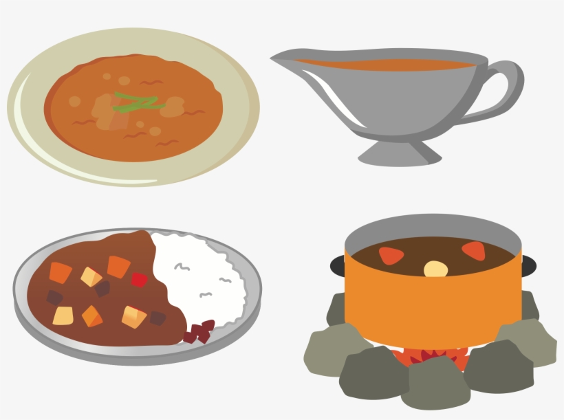 Japanese Food Clipart Coffee - Curry Rice Food Clipart, transparent png #898146