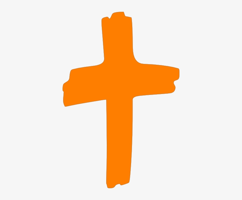 Cross Brush Png - Orange Cross Clipart, transparent png #898419