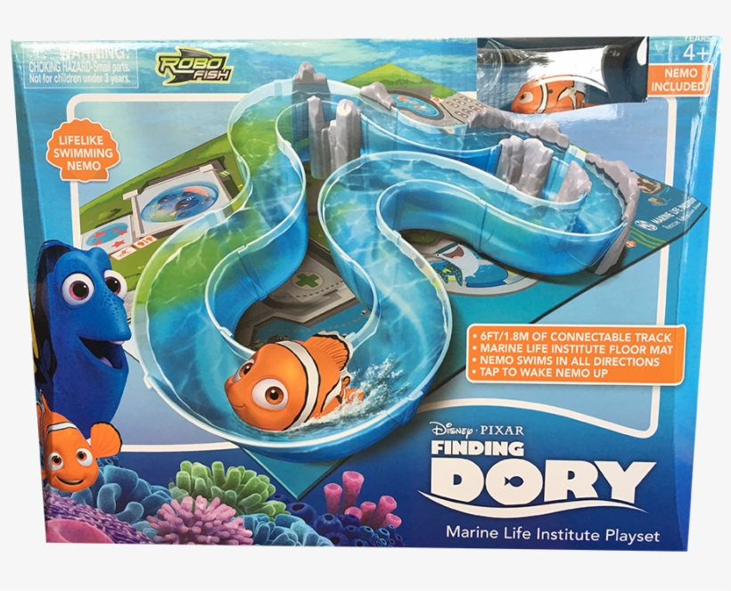 Swimming Nemo And Marine Life Institue Robo Fish Playset - Disney Pixar Finding Dory Marine Life Institute Playset, transparent png #898642