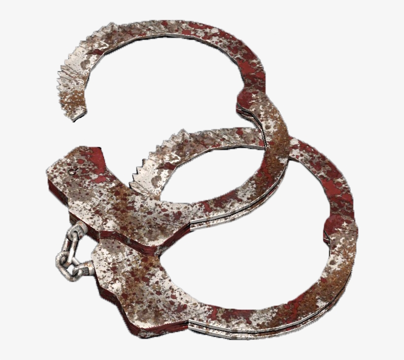 Handcuffs Badly Damaged - Handcuffs, transparent png #898933