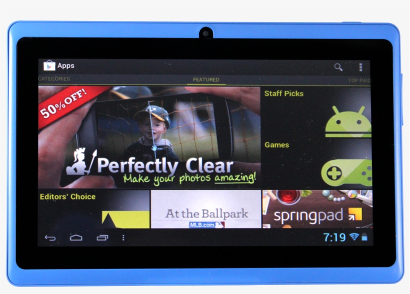 Twinmos Tablet Twintab-t714 4gb Blue - Archos 97 Carbon 16 Gb - Android 4.0 1 Ghz, transparent png #899226