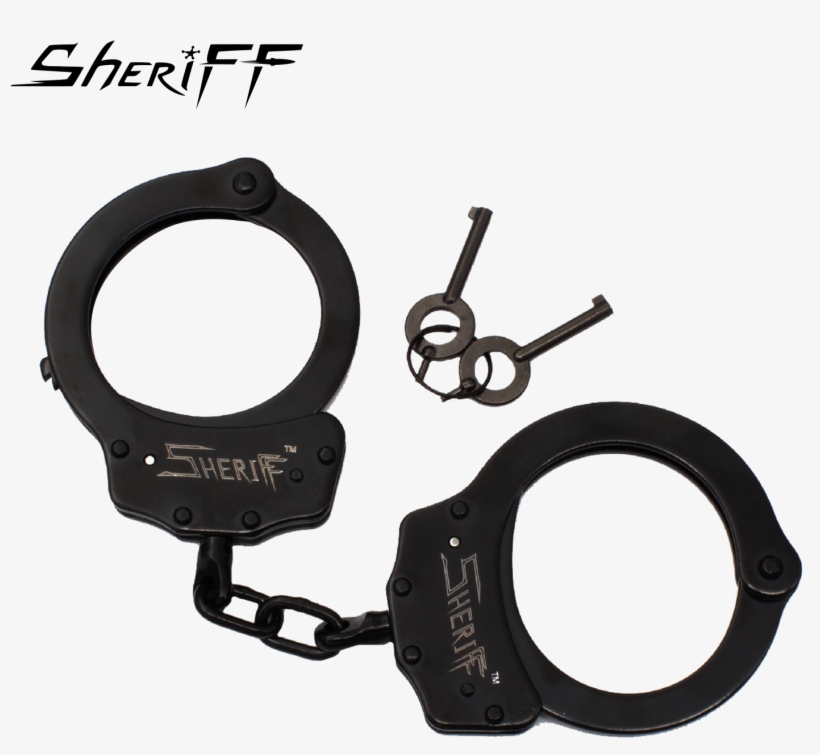 Sheriff Edition Steel Professional Grade Handcuffs, - Old School Handcuffs Transparent, transparent png #899382