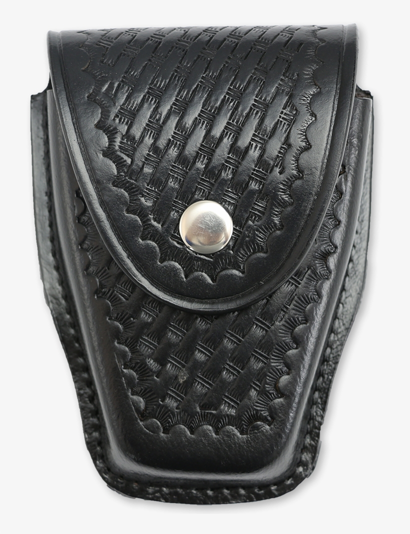 First Class Basket Weave Genuine Leather Handcuff Holder - Hook-and-loop Fastener, transparent png #899695