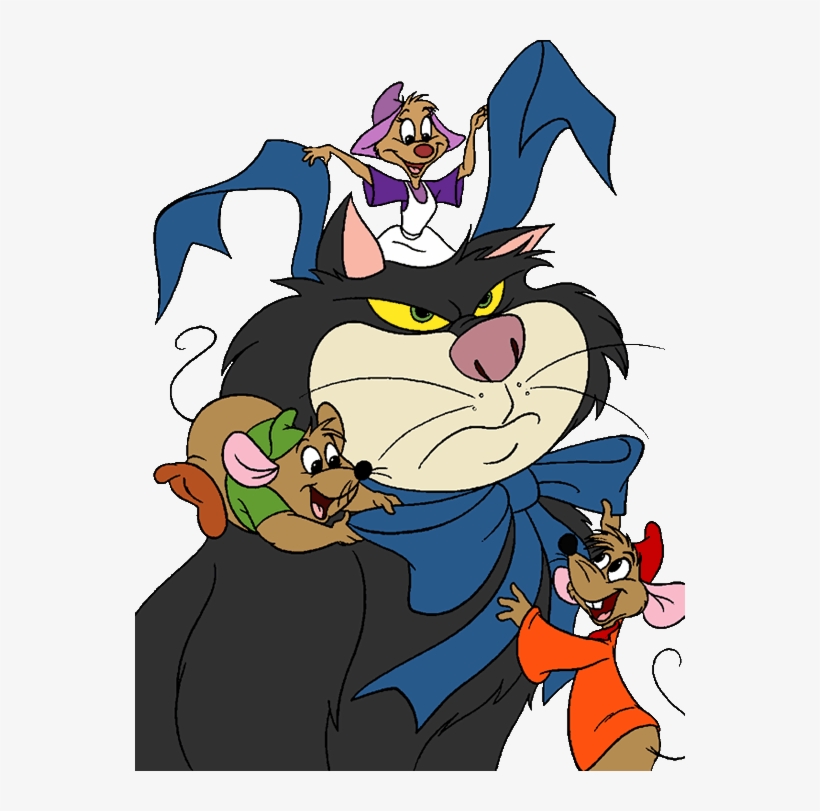Cinderella Made Friends With Cinderella Mice Png - Jaq Gus And Lucifer, transparent png #899957