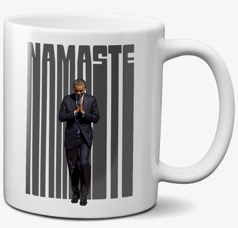 I Love Barack Obama Namaste Mug - Caneca Personalizada Grey's Anatomy, transparent png #8900376
