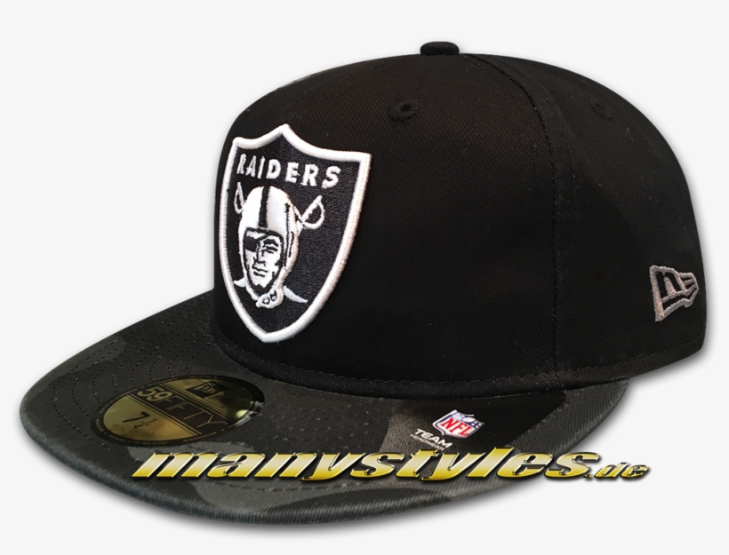 New Era Oakland Raiders Nfl 59fifty Cap Washed Camo - Gorra Raiders, transparent png #8900539