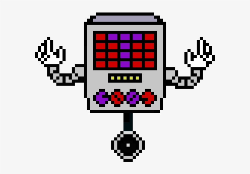 Omega Mettaton - Mettaton Pixel Art Color, transparent png #8900983