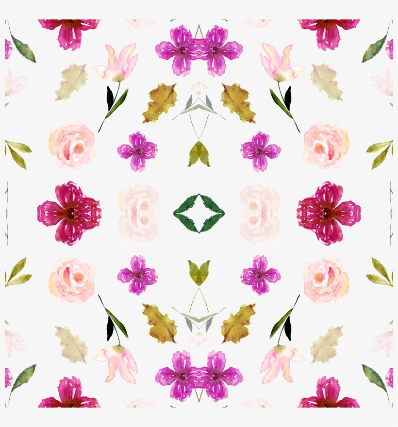 Beautiful Pink Watercolor Floral Wallpaper - Rose, transparent png #8901483