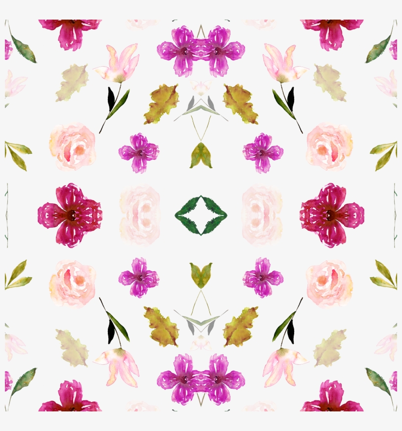 Beautiful Pink Watercolor Floral Wallpaper - Rose, transparent png #8901483