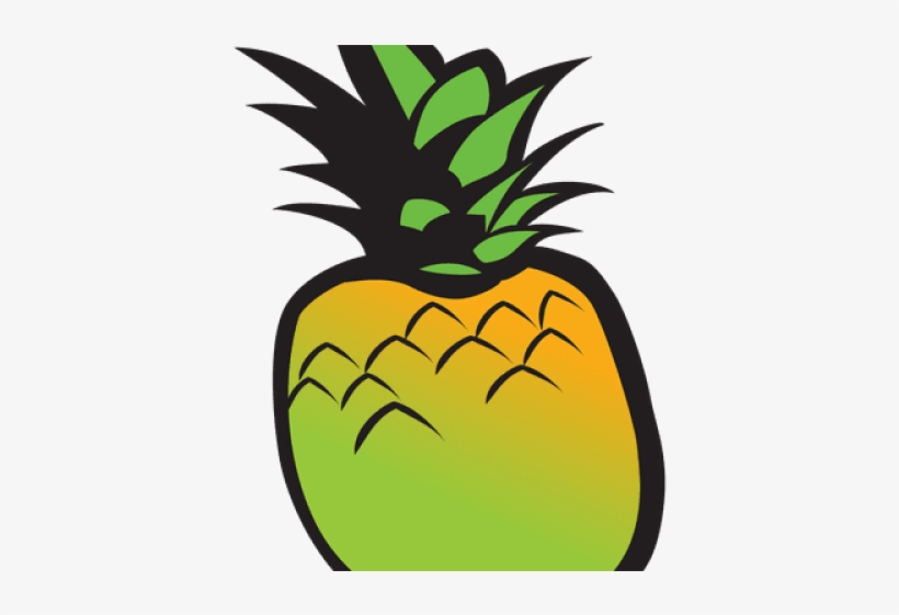 Pineapple Clipart Transparent - Vector, transparent png #8901486