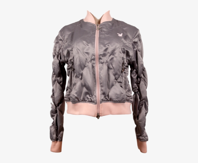 Playboy Quilted Bomber Jacket - Leather Jacket, transparent png #8902171