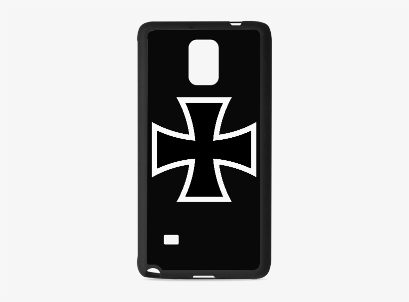 Iron Cross With White Design Custom Rubber Case For, transparent png #8902400