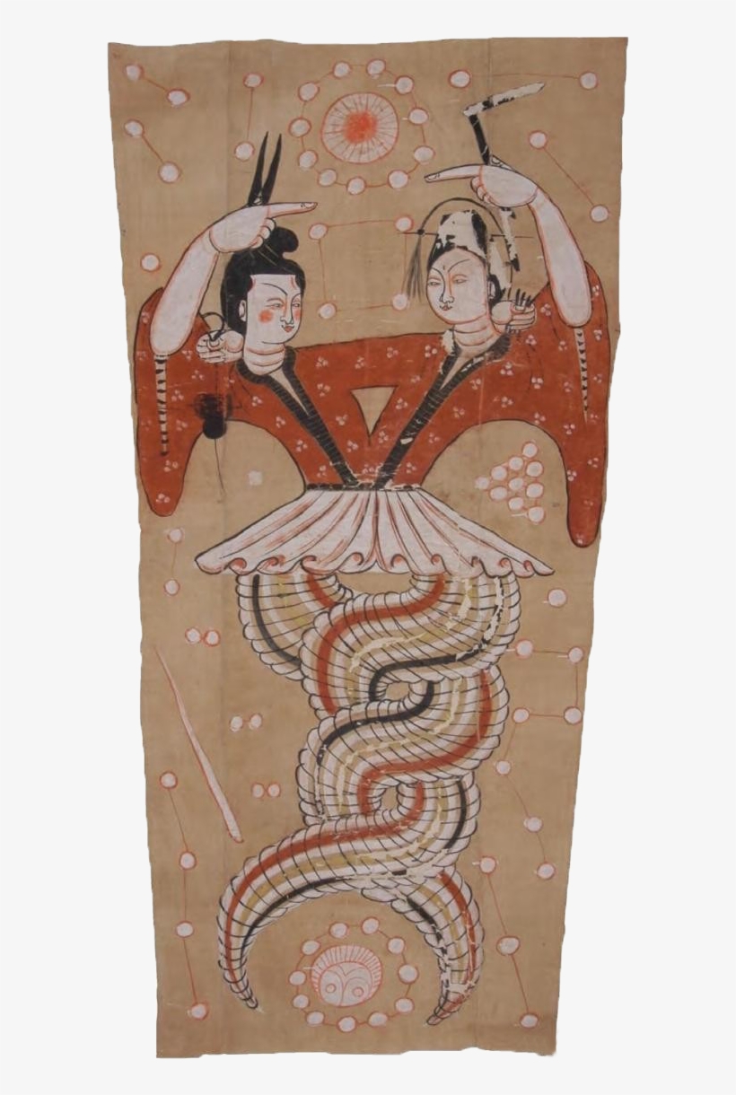 1967 Astana Cemetery - 伏羲 女 娲 图, transparent png #8902937