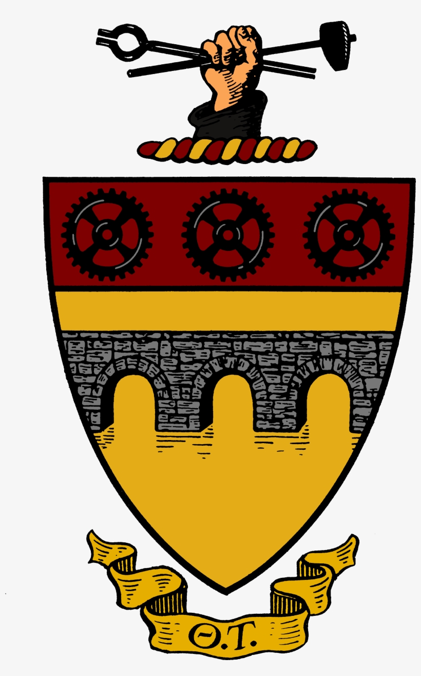 Menu - Theta Tau Crest, transparent png #8903754