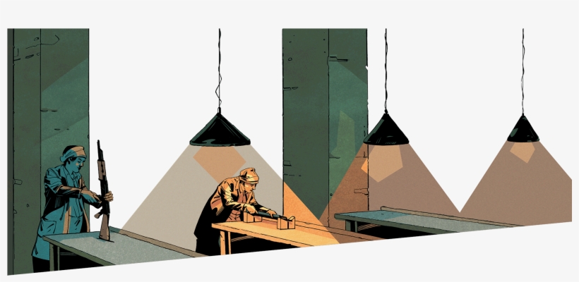 How The Ak 47 And Ar 15 Evolved Into Rifles Of Choice - Mass Shooting Illustration, transparent png #8904773