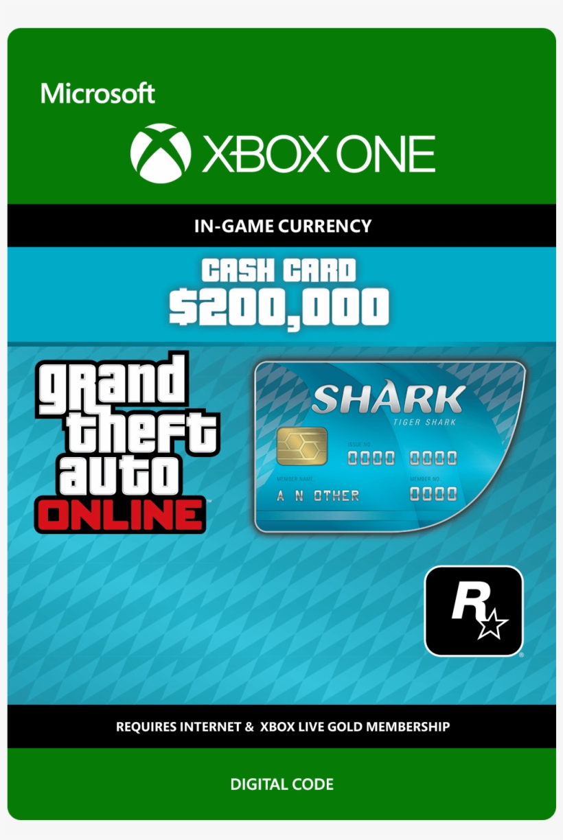 Grand Theft Auto Online - Shark Card 200.000, transparent png #8905358