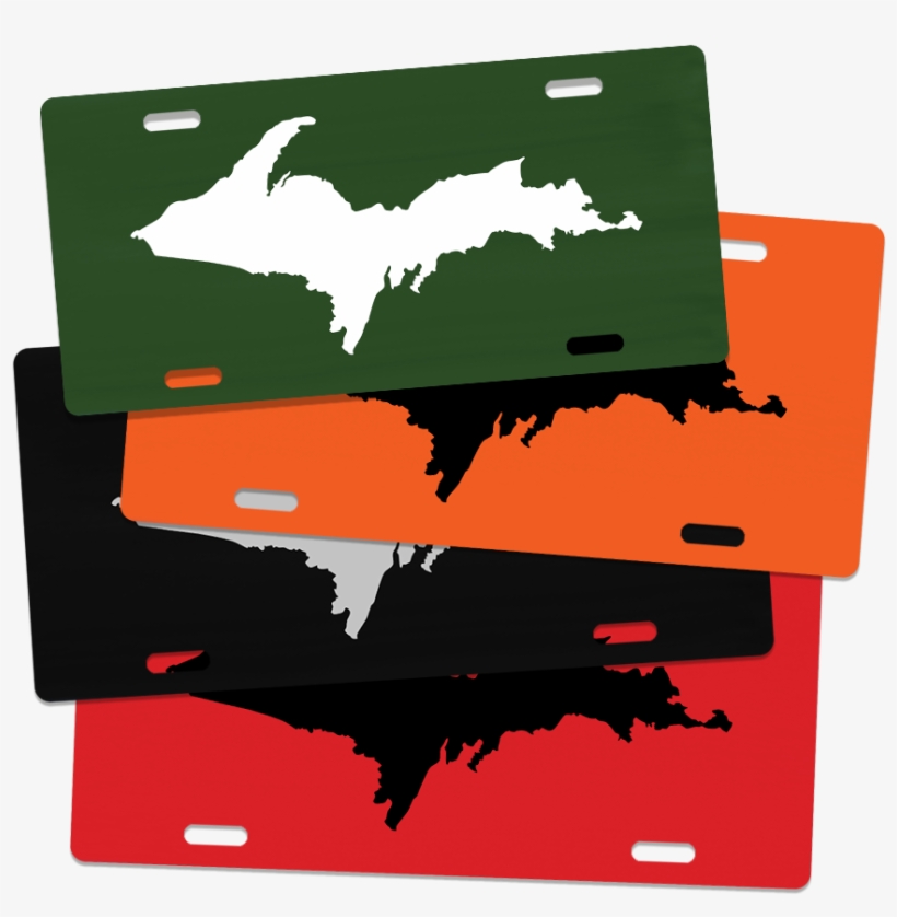 License Plate - "u - P - Silhouette" - Made In Michigan, transparent png #8906442